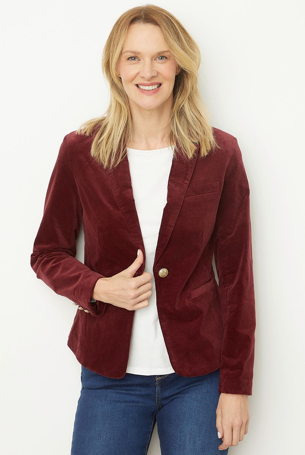 S COCCI - Blazer Gamuza Cuello V Mujer S Cocci
