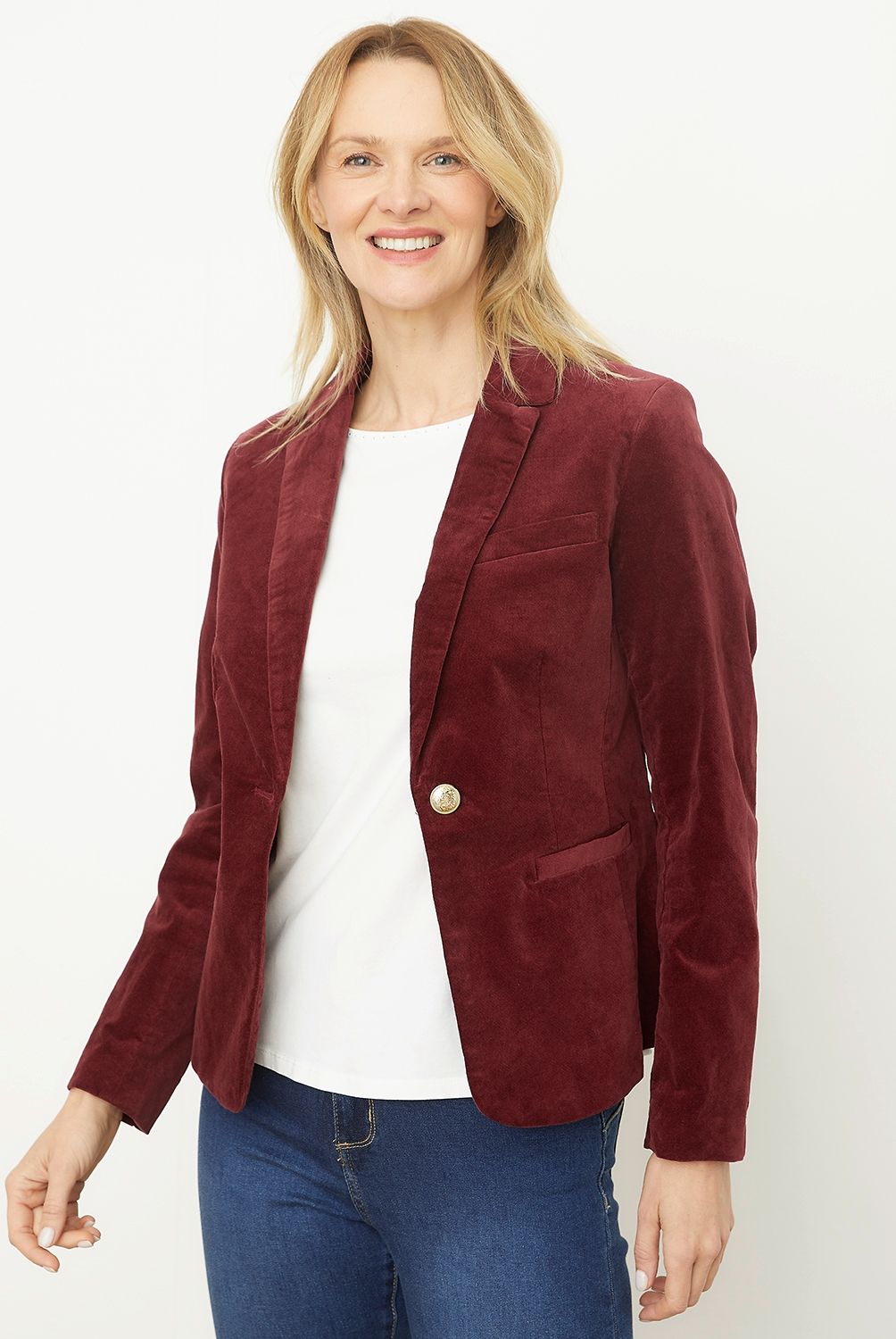 S COCCI - Blazer Gamuza Cuello V Mujer S Cocci