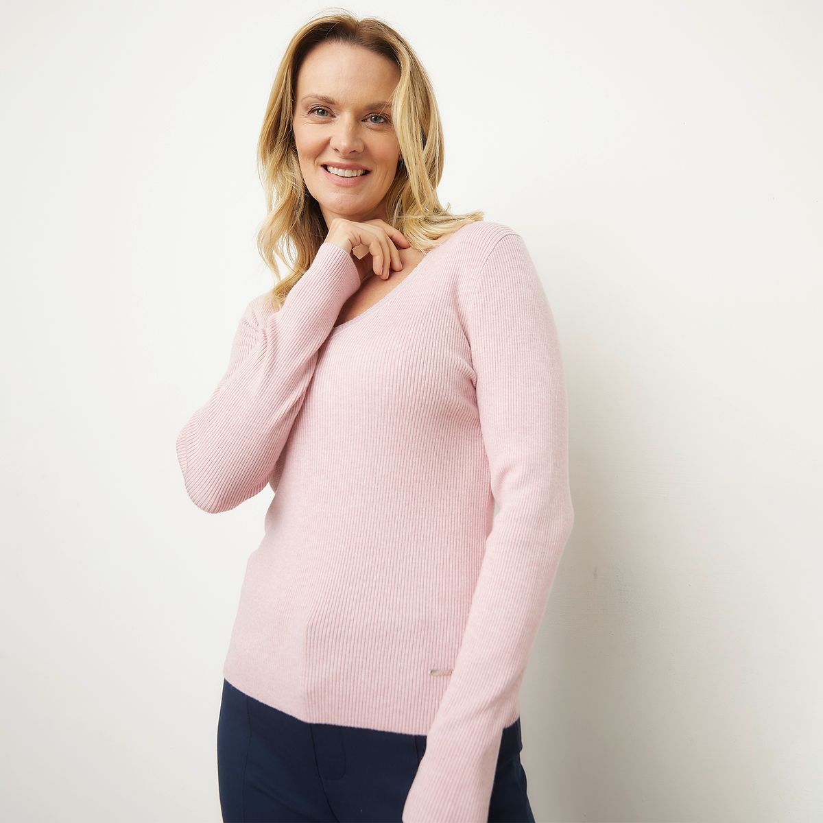 S COCCI - Sweater Rib Escote V Mujer S Cocci