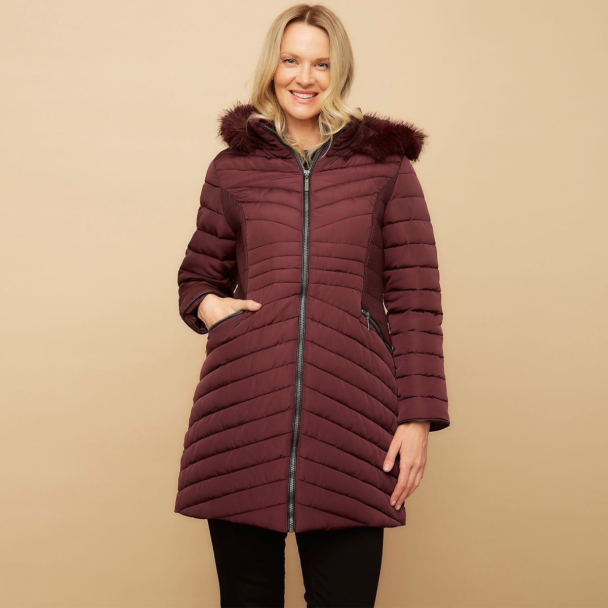 S COCCI - Parka Larga Mujer S. Cocci