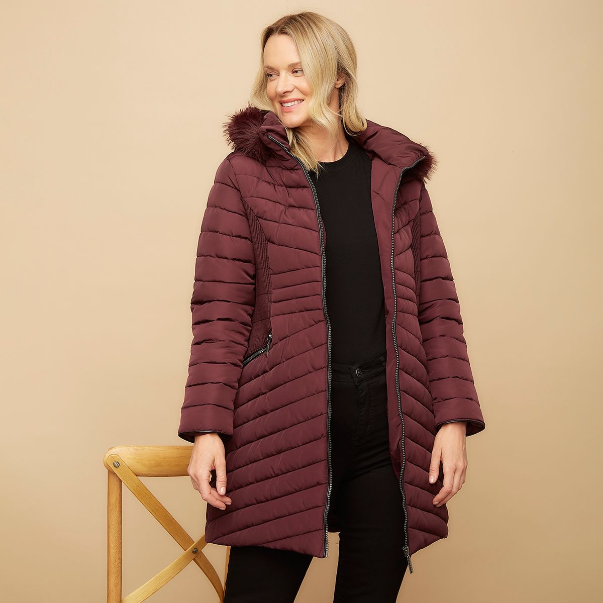 S COCCI - Parka Larga Mujer S. Cocci