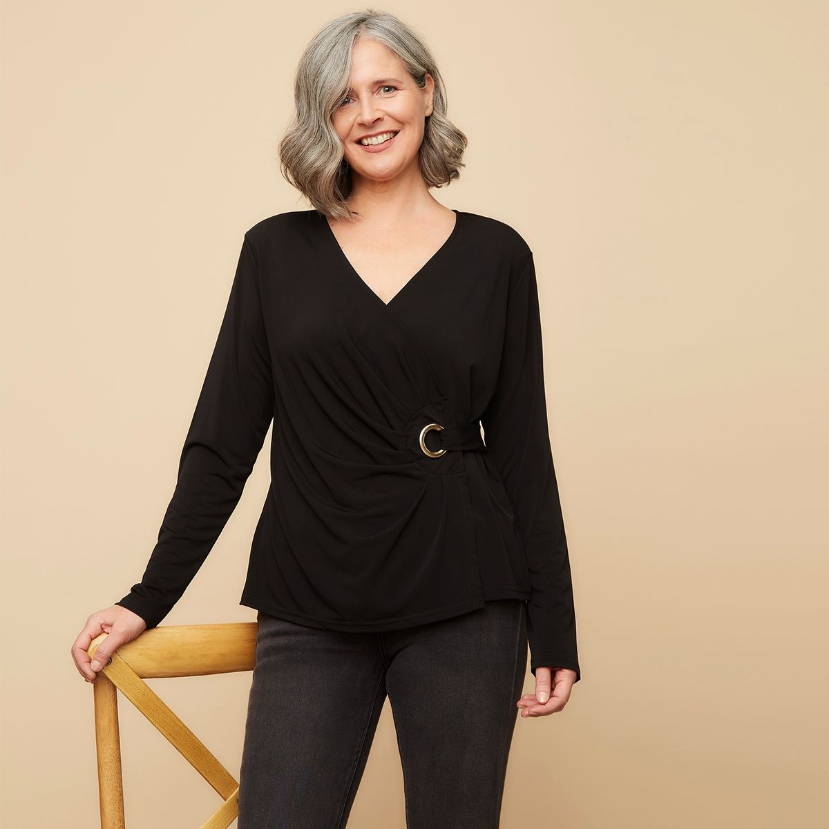 S COCCI - Polera Manga Larga Mujer S Cocci