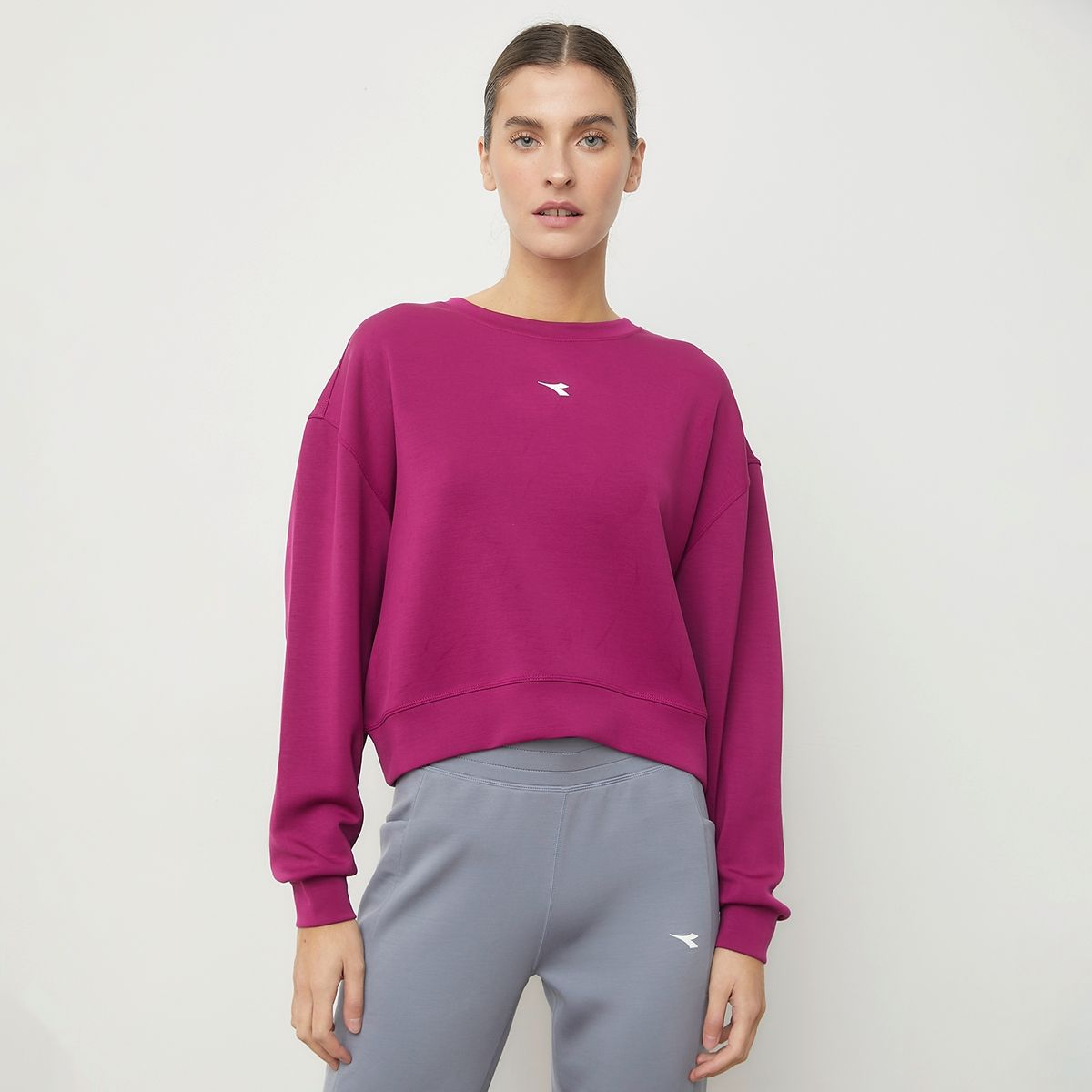 DIADORA - Polerón Con Cuello Redondo Mujer Diadora