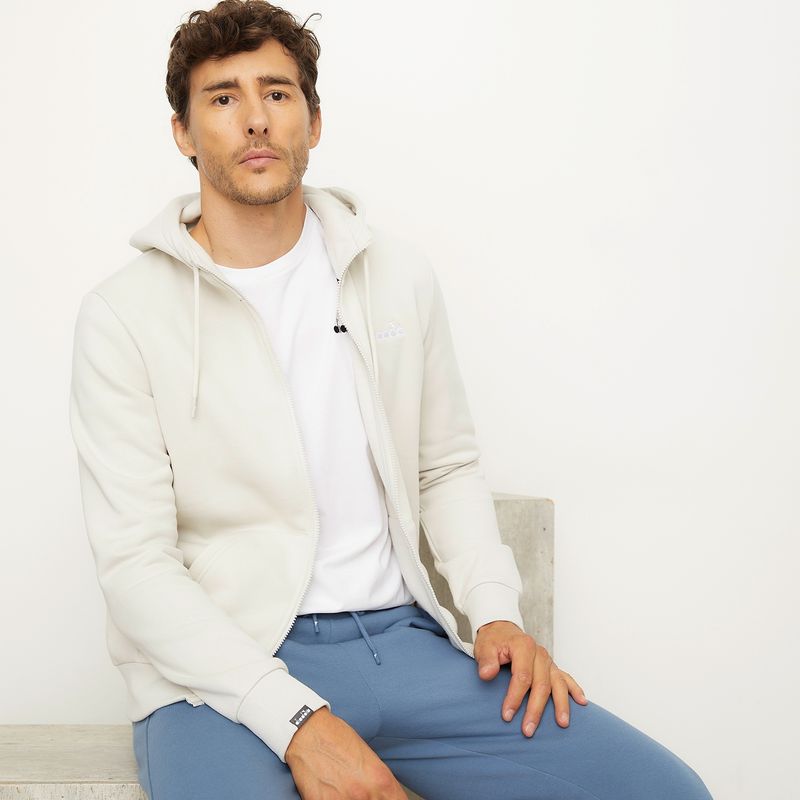 DIADORA - Polerón Con Cierre Algodón Recto Hombre Diadora