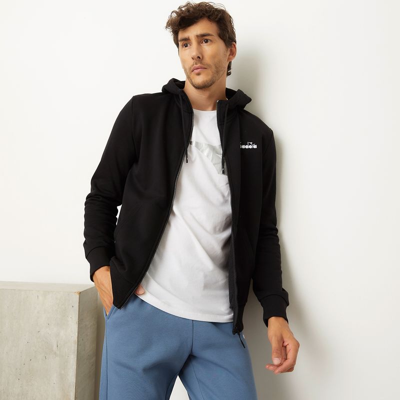 DIADORA - Polerón Con Cierre Algodón Recto Hombre Diadora