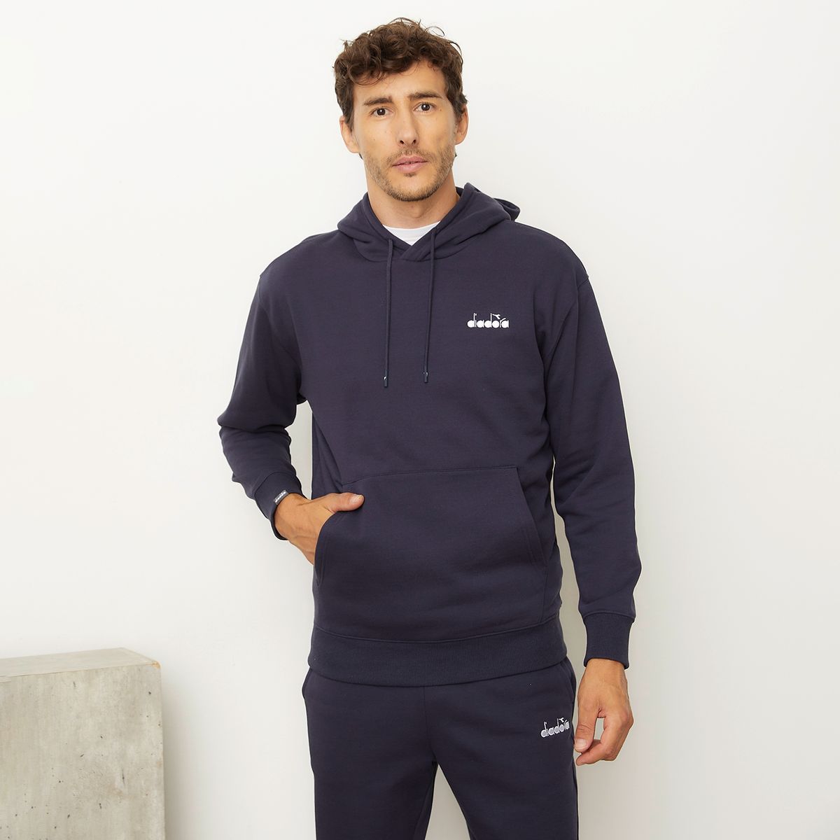 DIADORA - Polerón Canguro Algodón Recto Hombre Diadora