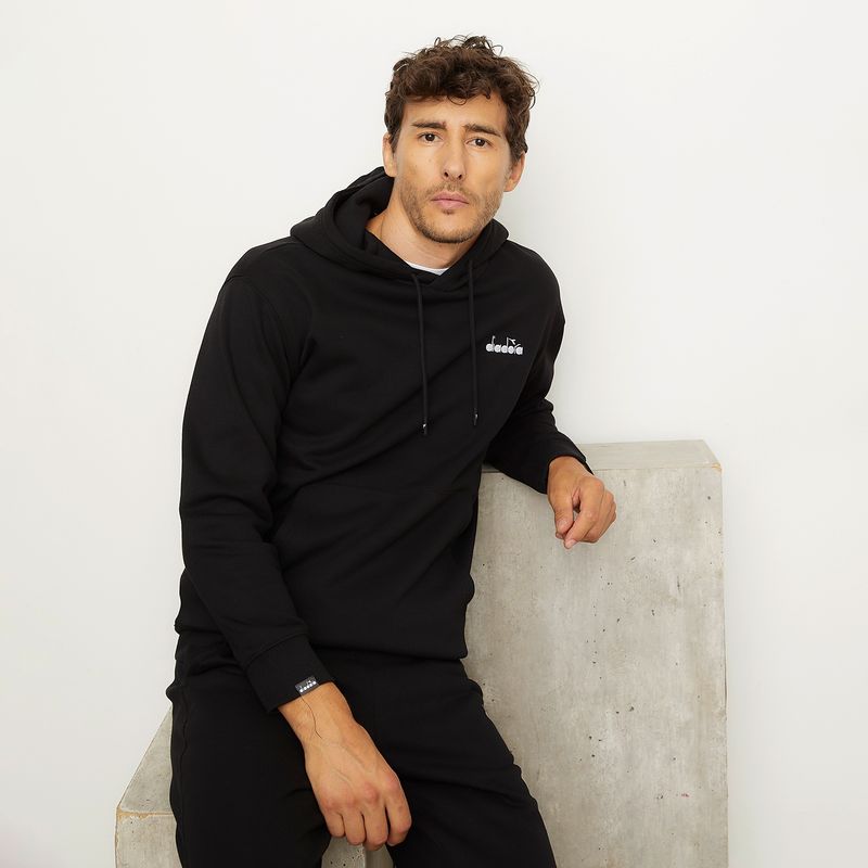 DIADORA - Polerón Canguro Algodón Recto Hombre Diadora