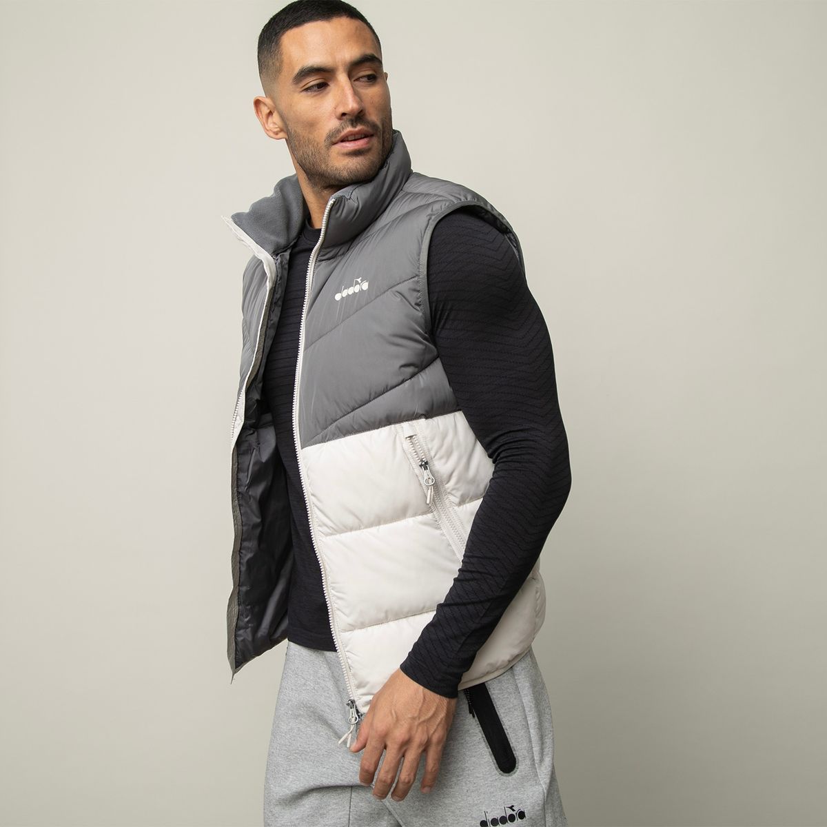 DIADORA - Parka Sin Manga Deportiva Hombre Diadora