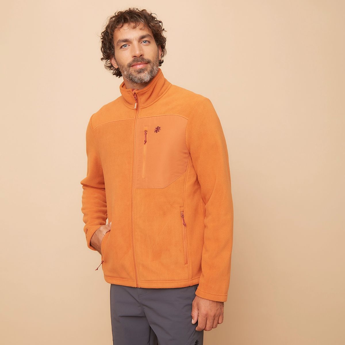 MOUNTAIN GEAR - Polerón Deportivo De Polar Hombre  Mountain Gear