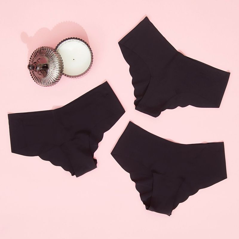 BLU - Pack 3 Calzones Bikini Mujer Blu Microfibra Sin Costuras