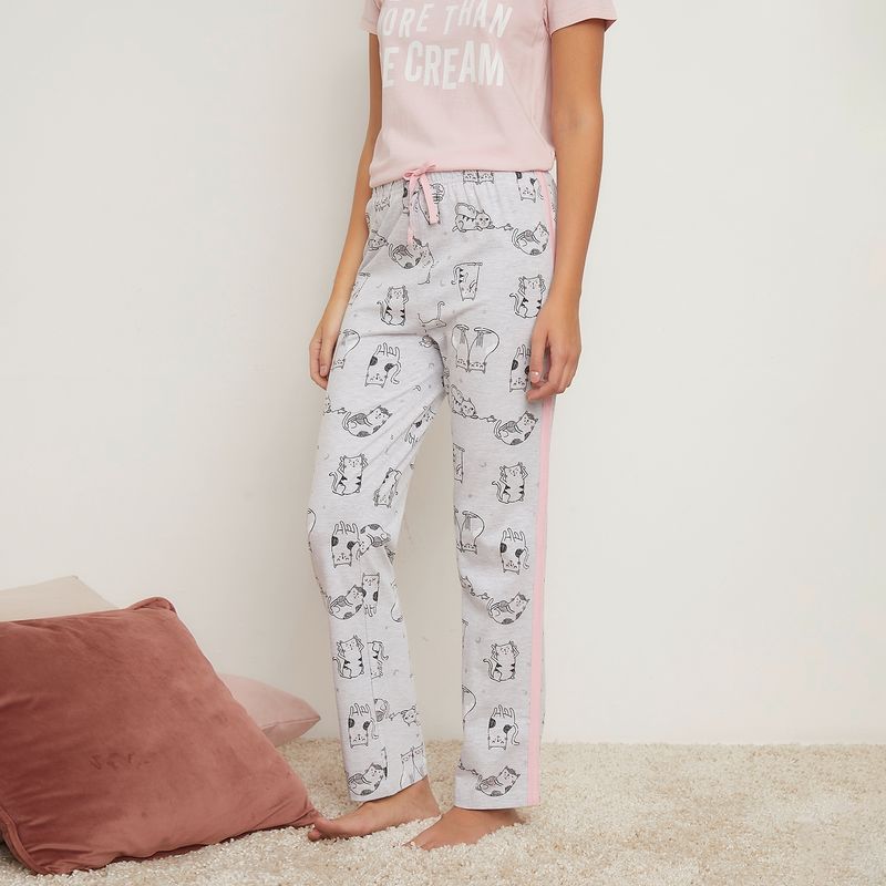SYBILLA - Pantalón de Pijama Algodón Mujer Sybilla