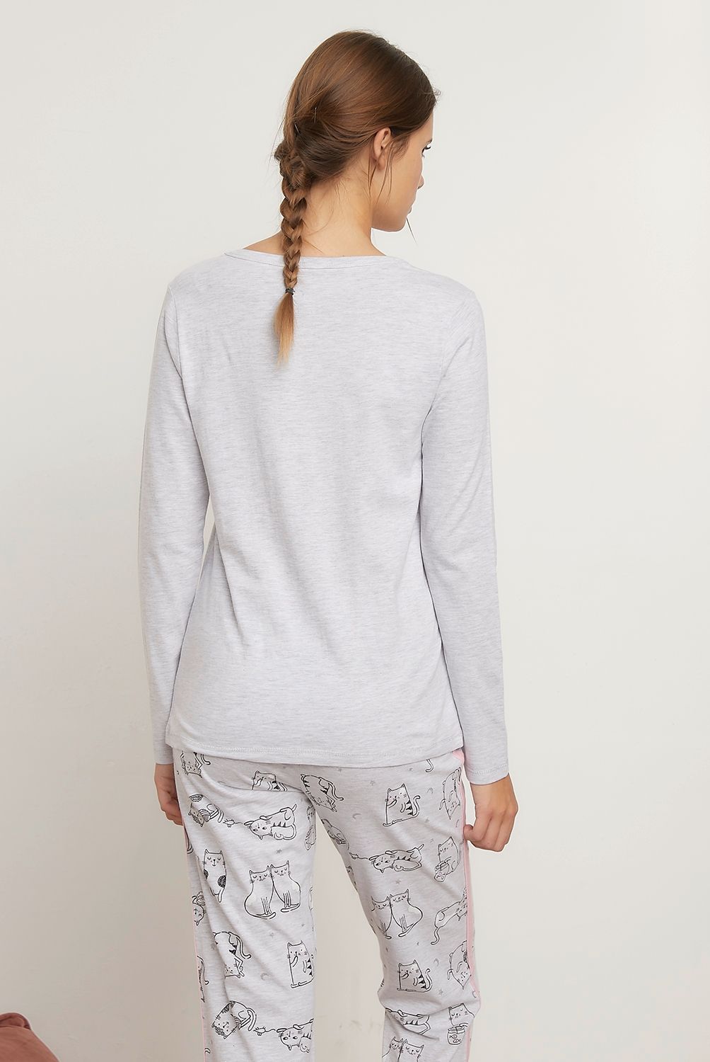 SYBILLA - Polera De Pijama Algodón Mujer Sybilla