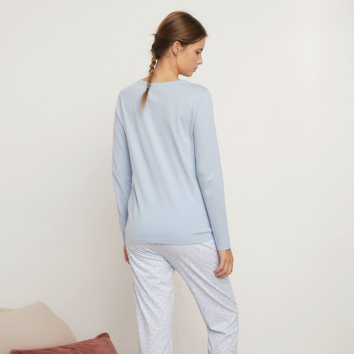 SYBILLA - Polera De Pijama Algodón Mujer Sybilla