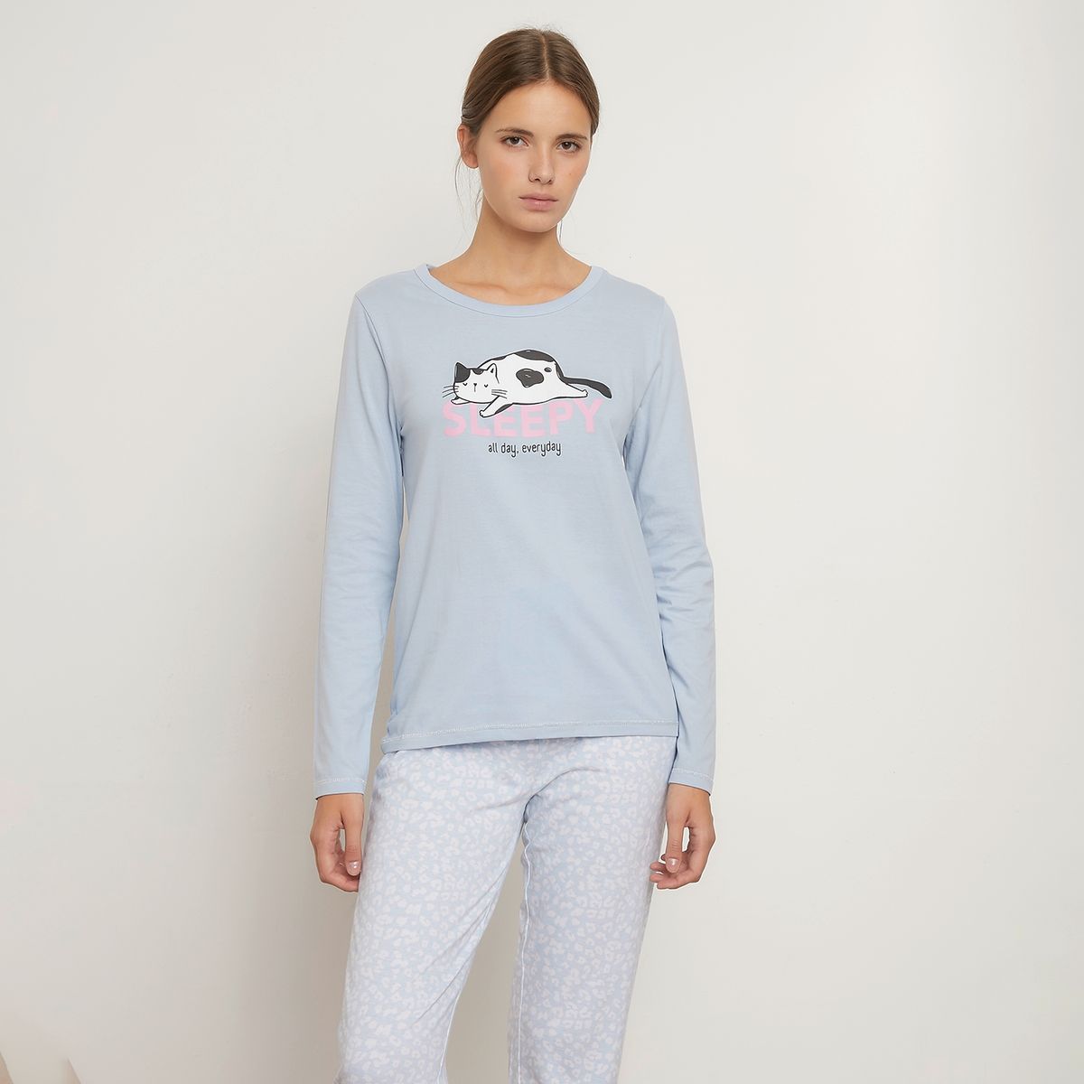 SYBILLA - Polera De Pijama Algodón Mujer Sybilla