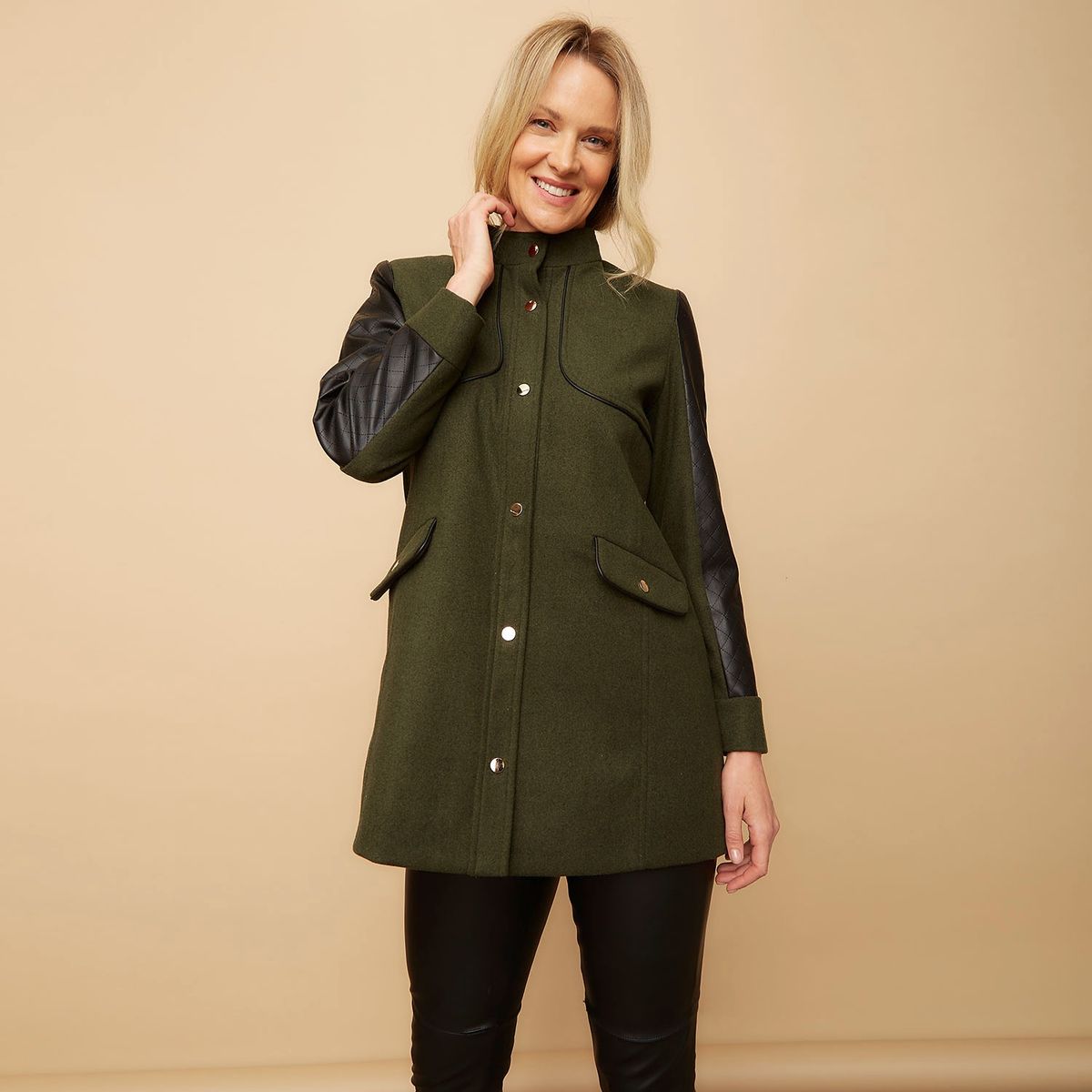 S COCCI - Chaquetón Eco Cuero Mujer S Cocci