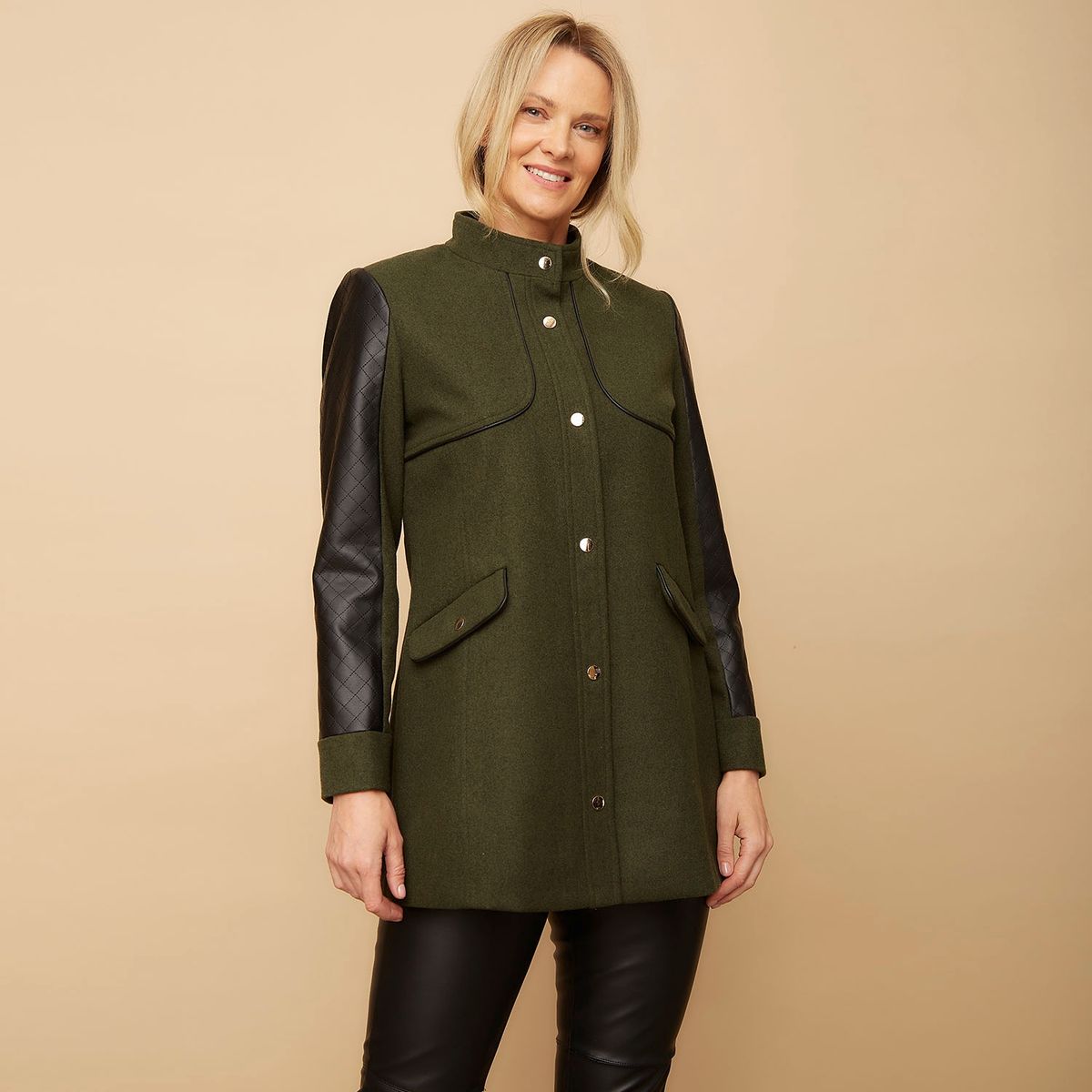 S COCCI - Chaquetón Eco Cuero Mujer S Cocci