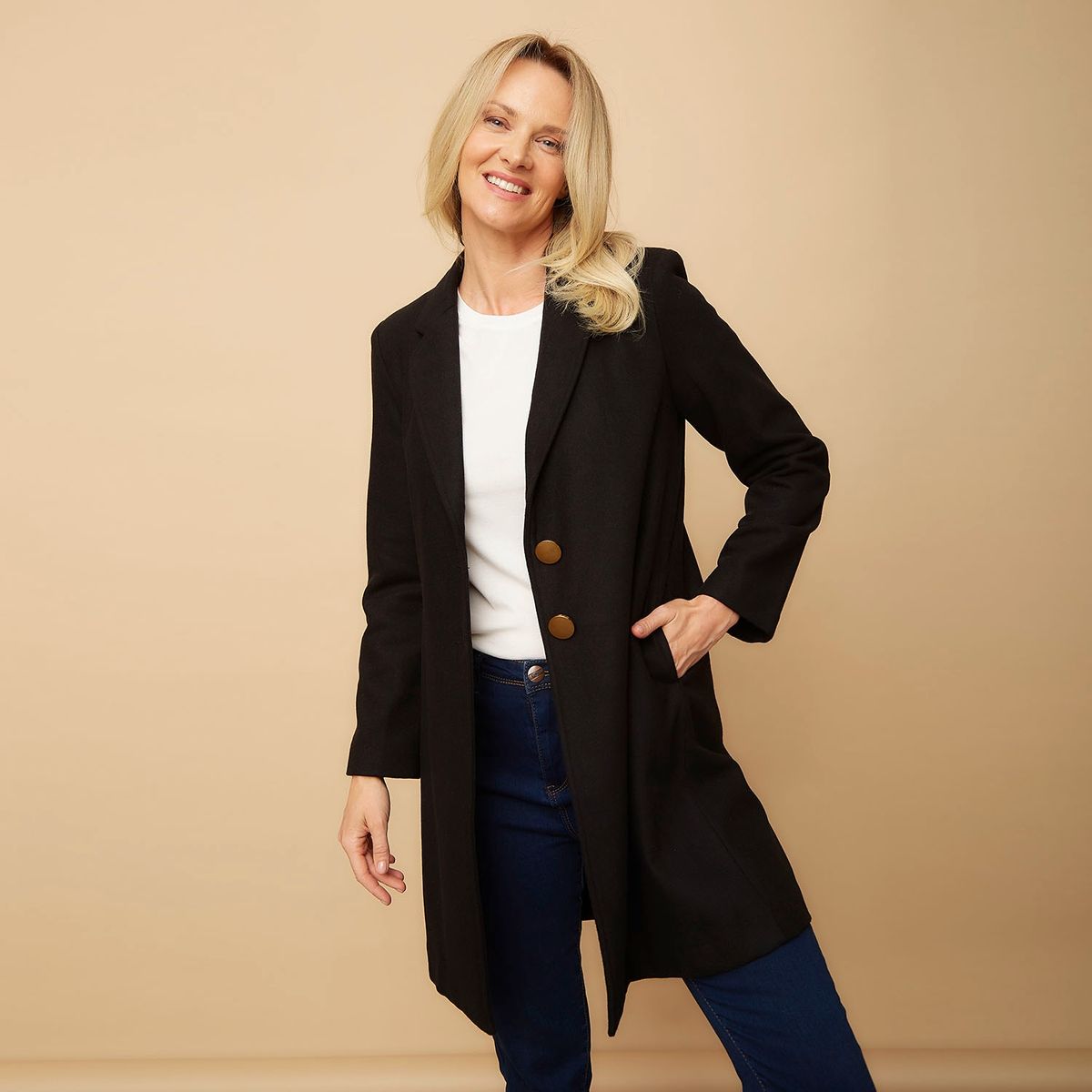 S COCCI - Chaquetón Largo Mujer S Cocci