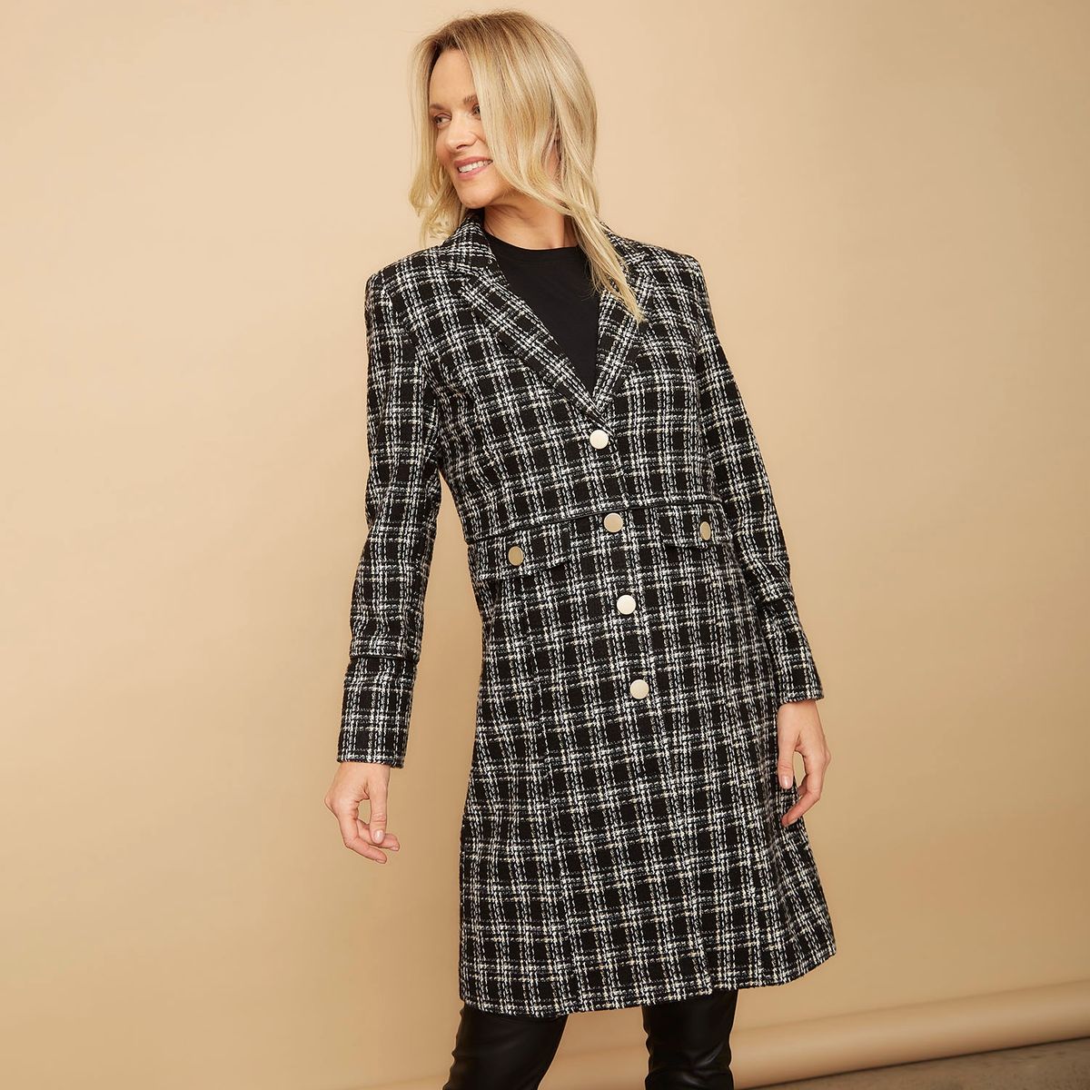 S COCCI - Abrigo Largo Botones Mujer S Cocci