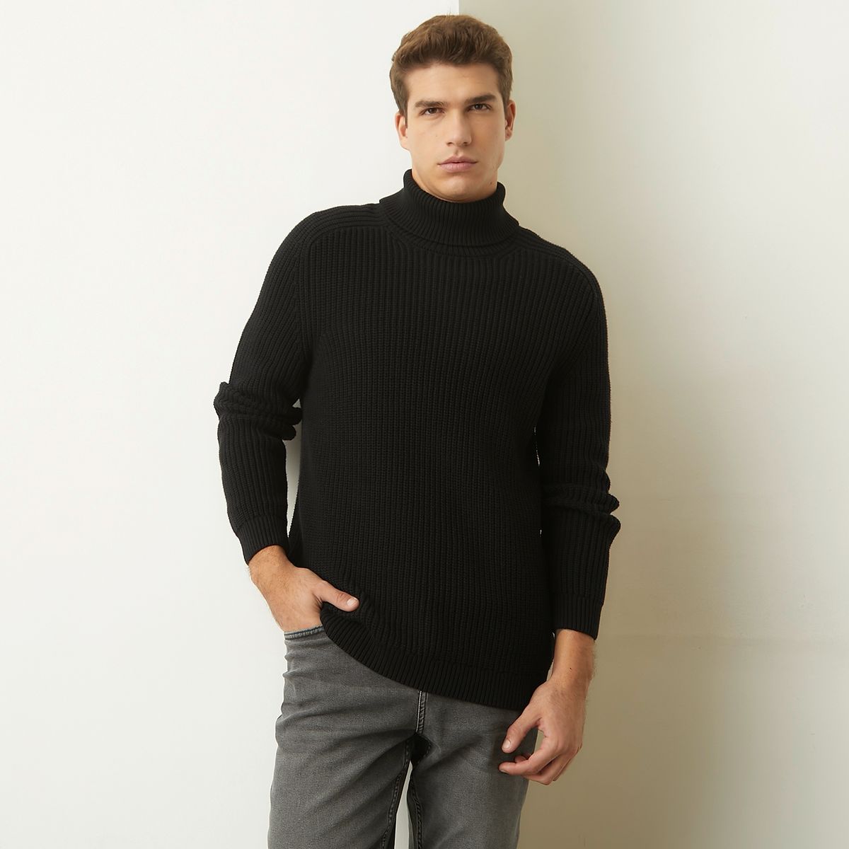 BASEMENT - Sweater Chaleco Manga Larga Hombre Basement
