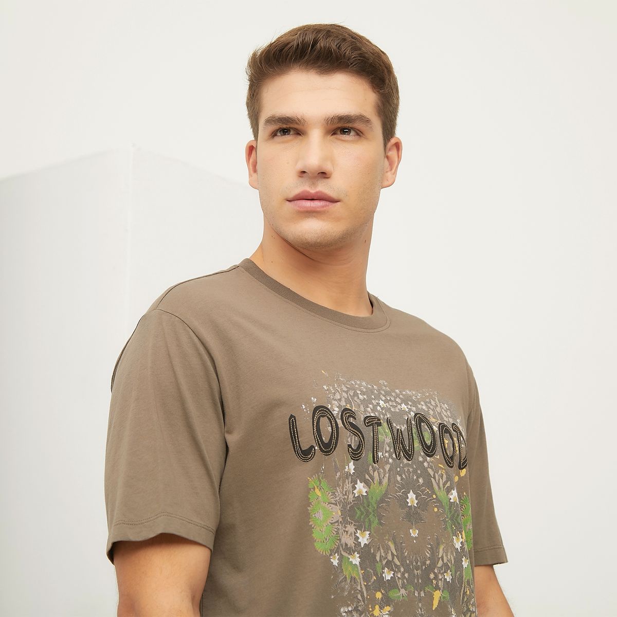 BASEMENT - Polera Manga Corta Algodón Hombre Basement