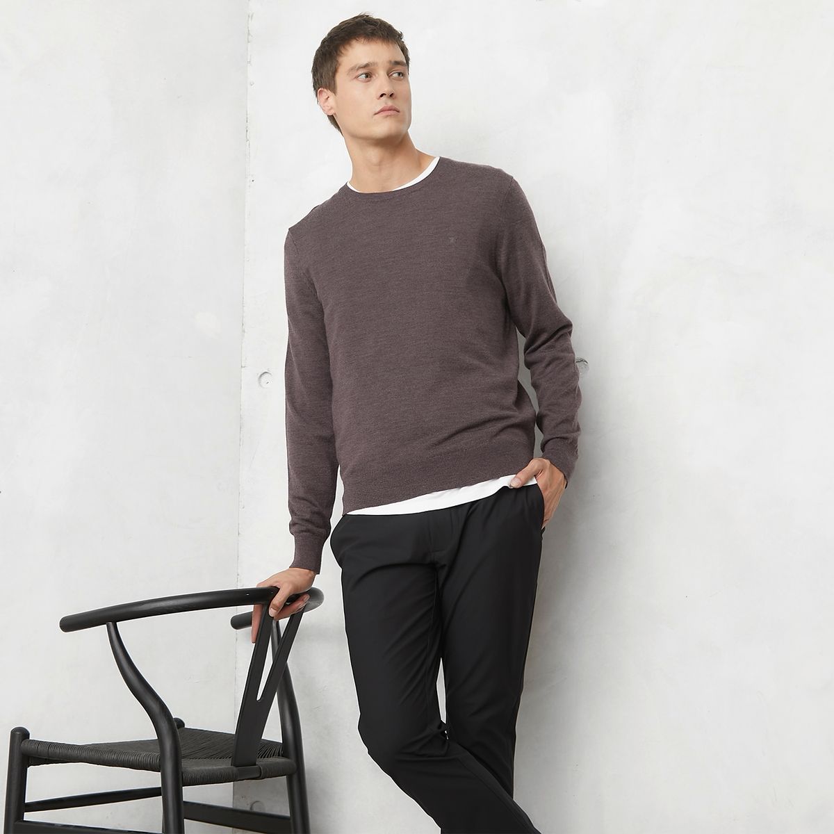 WOLF&HANK - Sweater Algodón Cuello Redondo Wolf&Hank Hombre Manga Larga