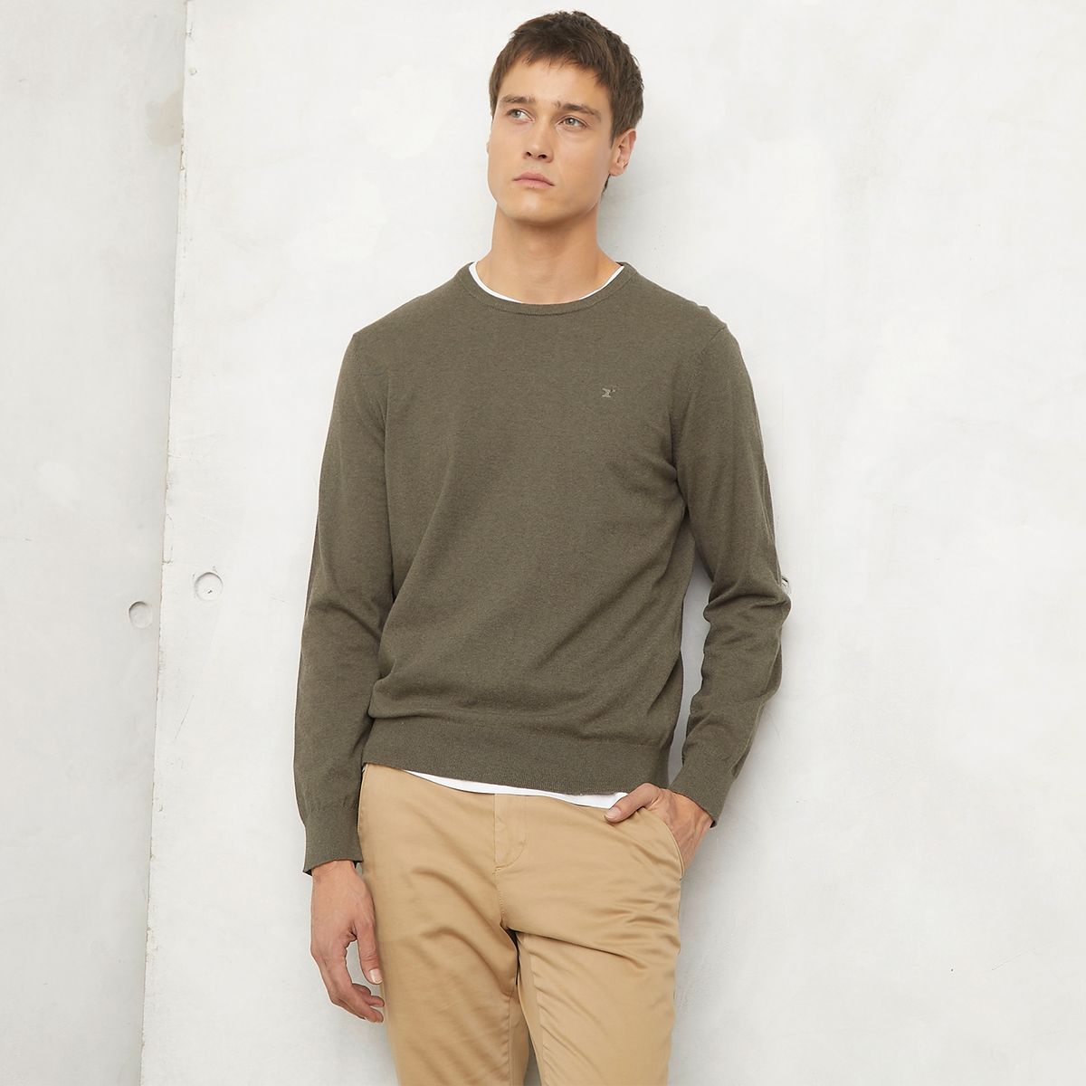 WOLF&HANK - Sweater Sport Manga Larga Lana Hombre Wolf&Hank