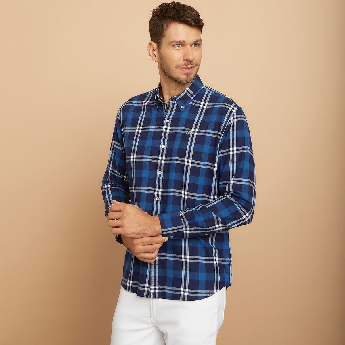 LA MARTINA - Camisa Leñadora Manga Larga Slim Fit Hombre La Martina