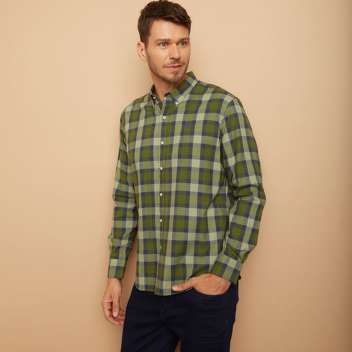 LA MARTINA - Camisa Leñadora Manga Larga Slim Fit Hombre La Martina