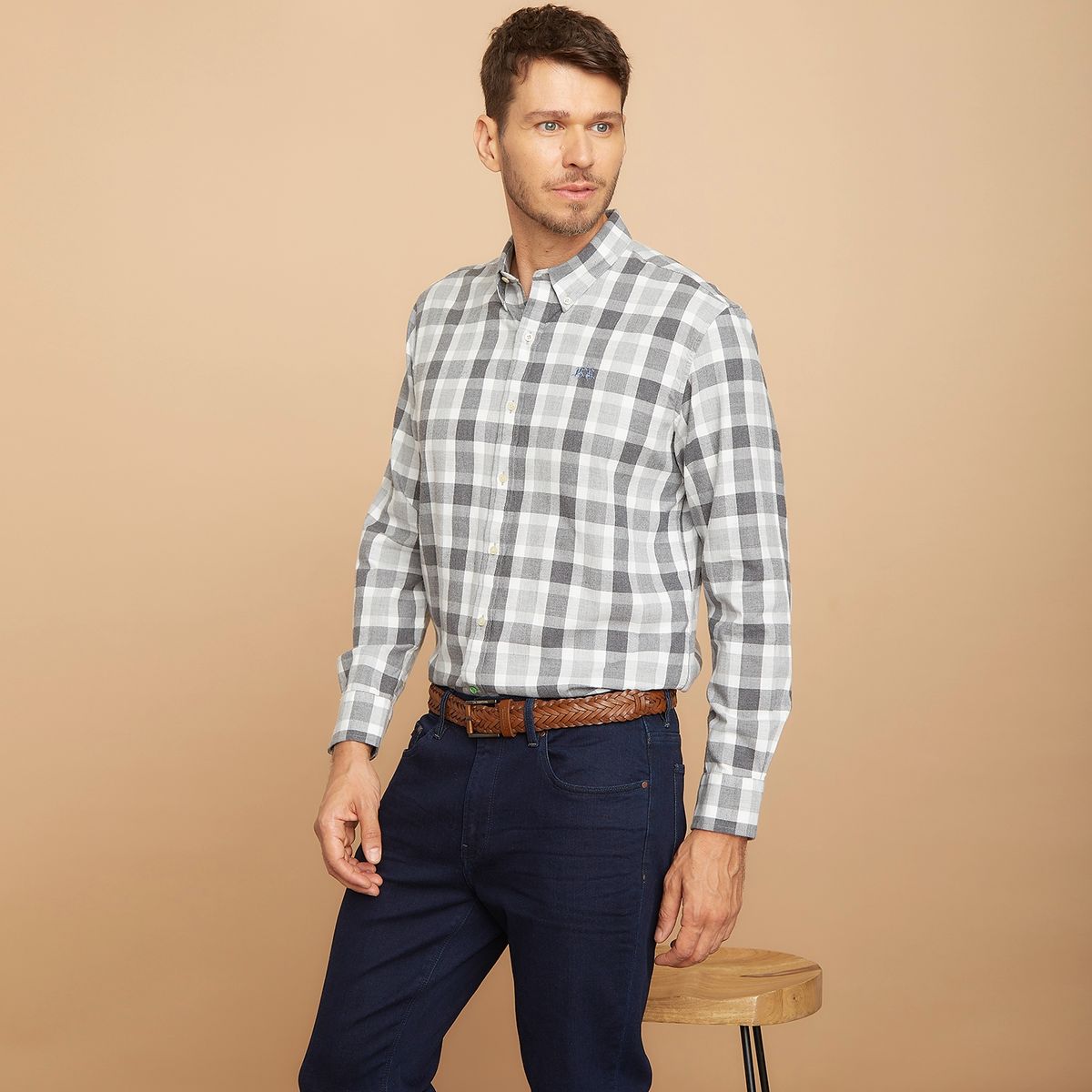 LA MARTINA - Camisa Leñadora Manga Larga Slim Fit Hombre La Martina