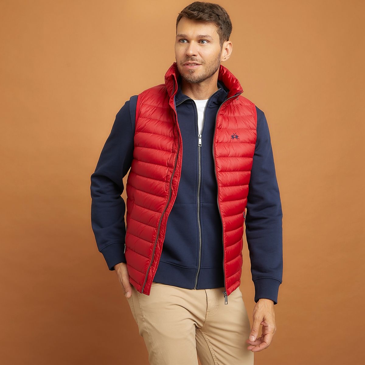 LA MARTINA - Parka Sin Mangas Acolchada Hombre Recto La Martina