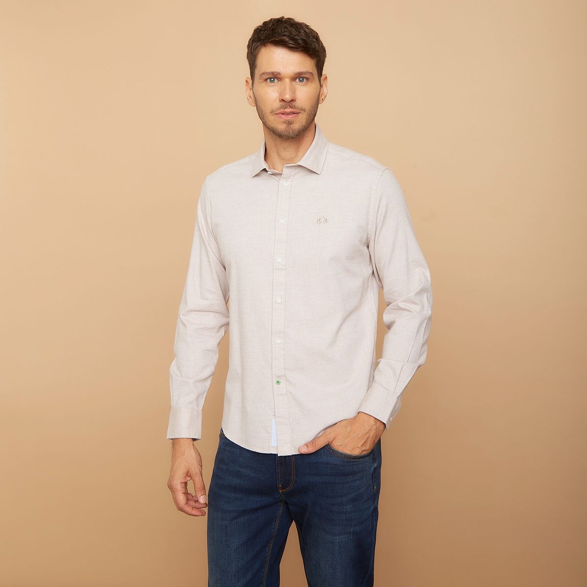 LA MARTINA - Camisa Sport Manga Larga Slim Fit Hombre La Martina