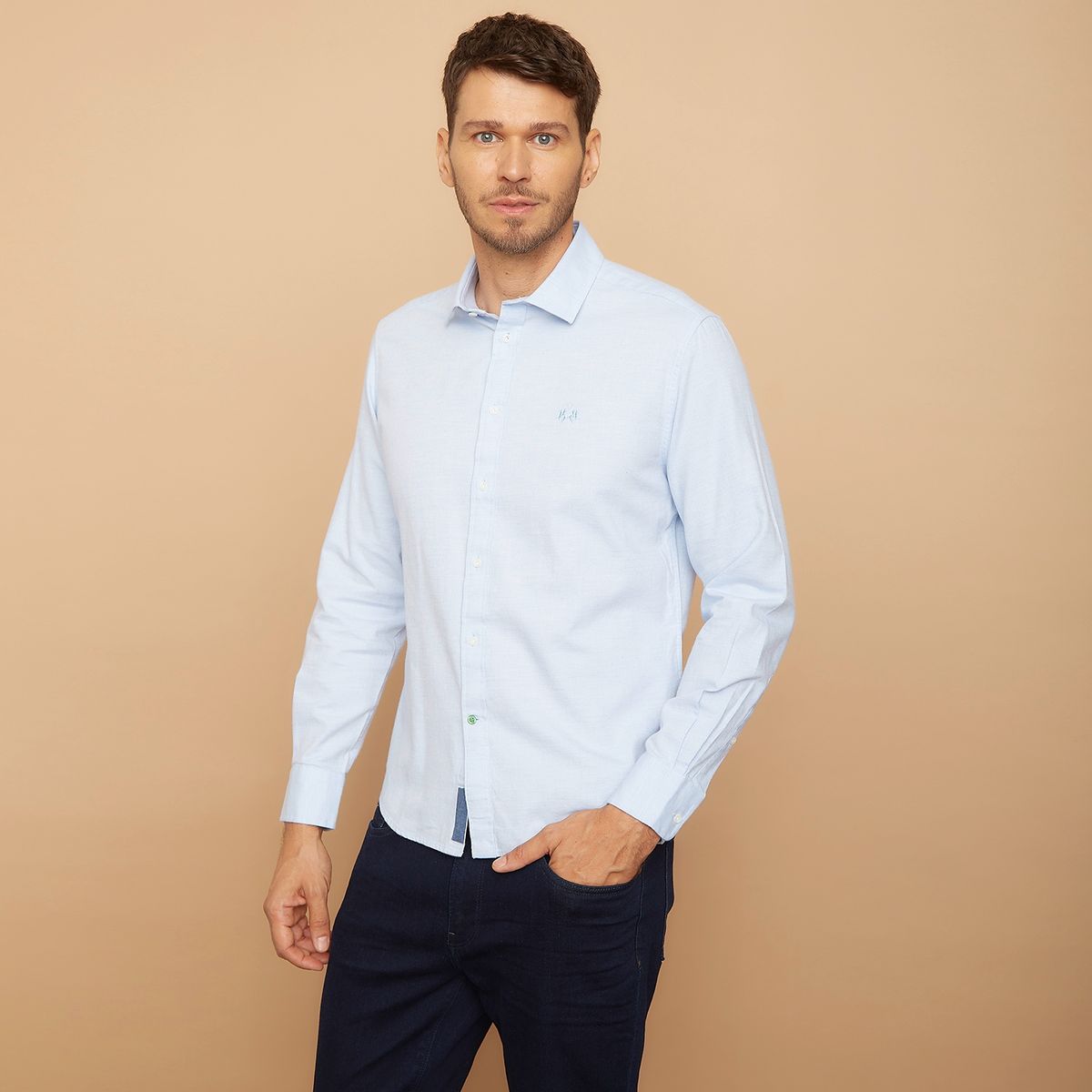 LA MARTINA - Camisa Sport Manga Larga Slim Fit Hombre La Martina