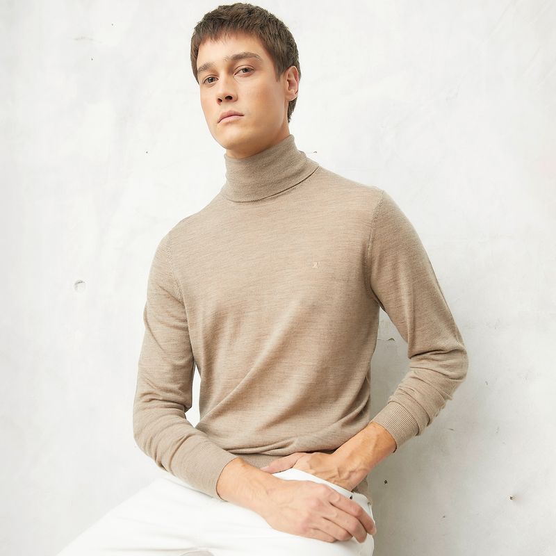 WOLF&HANK - Sweater Liso Manga Larga Lana Recto Hombre Wolf&Hank
