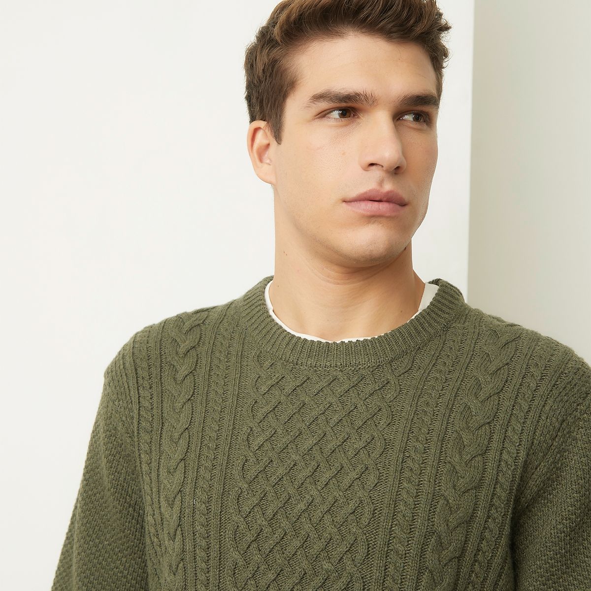 BASEMENT - Sweater Chaleco Manga Larga Hombre Basement