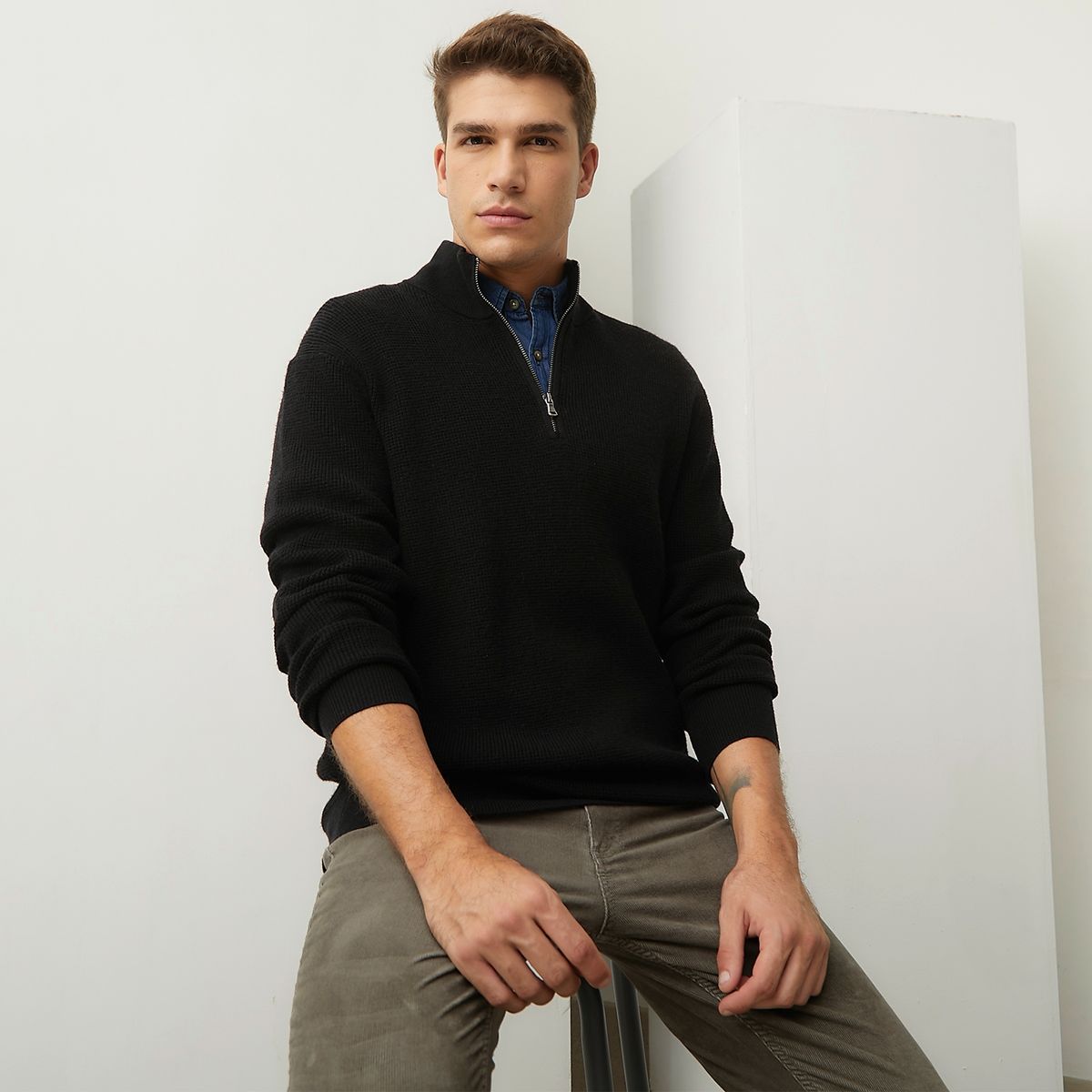 BASEMENT - Sweater Chaleco Hombre Basement