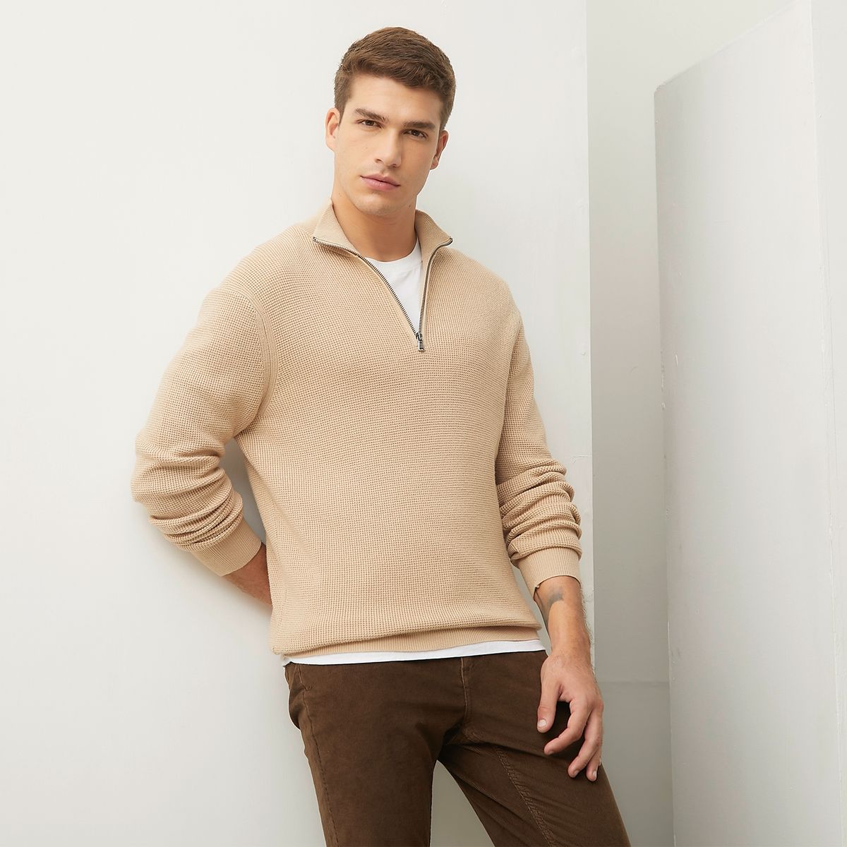 BASEMENT - Sweater Chaleco Hombre Basement