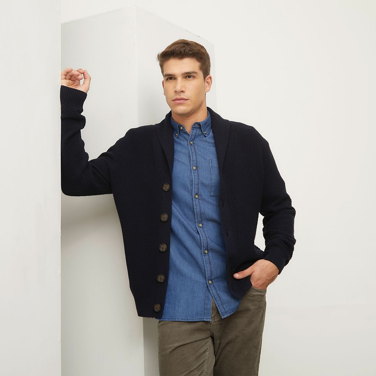 BASEMENT - Sweater Chaleco Hombre Basement