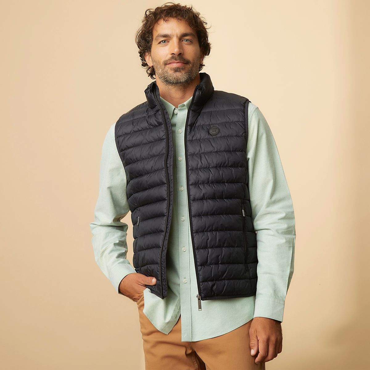 CASCAIS - Parka Sin Mangas Recto Hombre Cascais