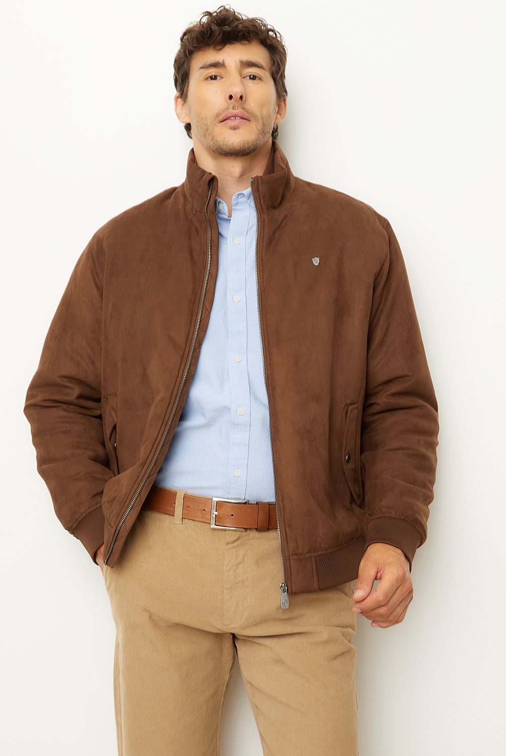 CHRISTIAN LACROIX - Chaqueta Sport Gamuza Manga Larga Hombre Christian Lacroix