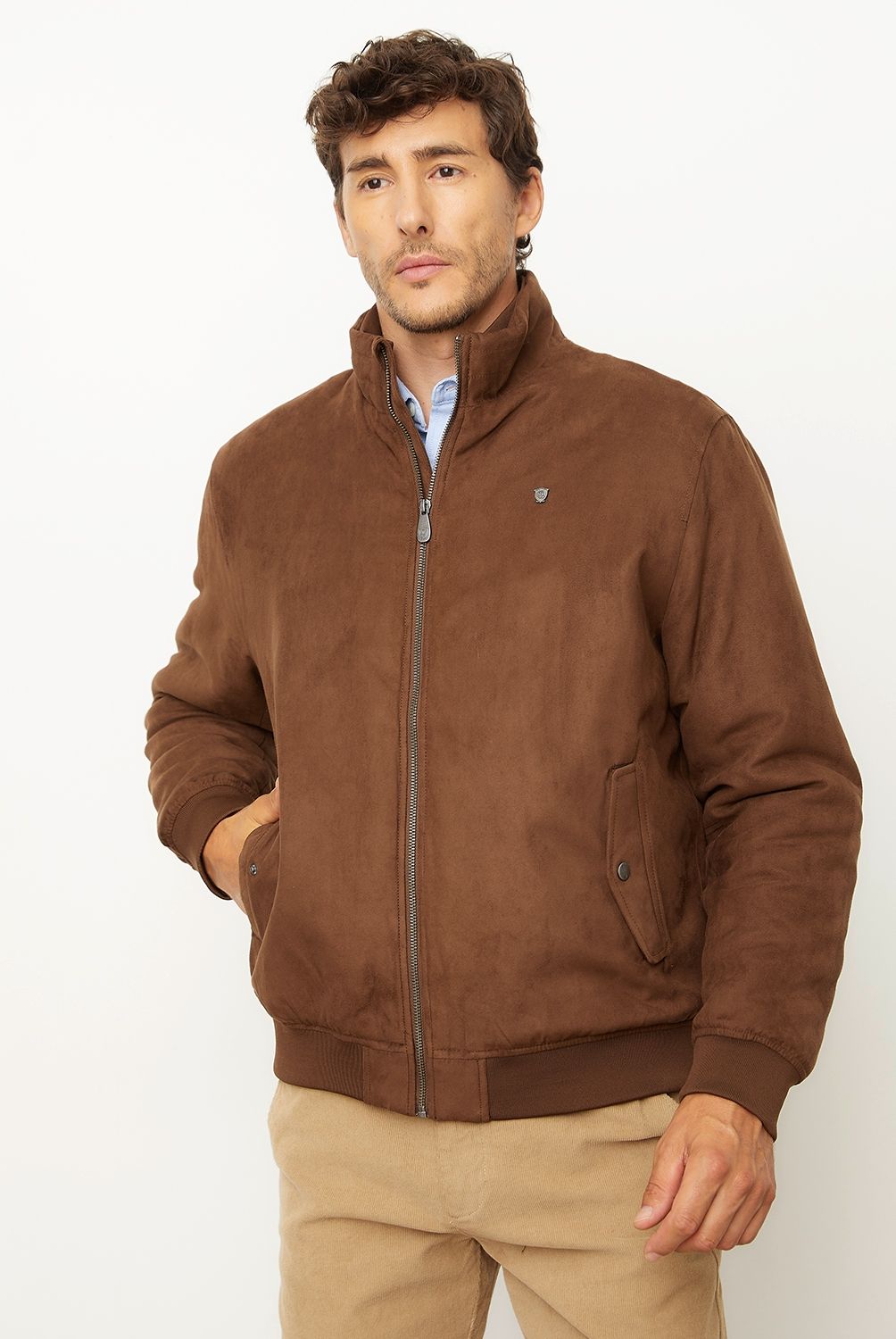 CHRISTIAN LACROIX - Chaqueta Sport Gamuza Manga Larga Hombre Christian Lacroix