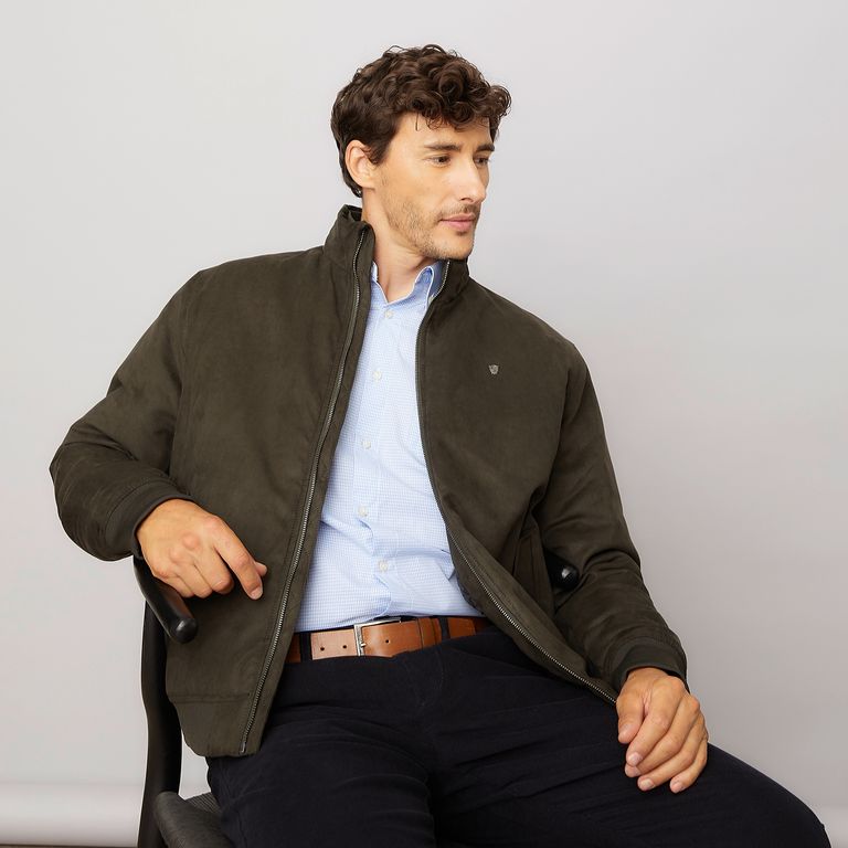 CHRISTIAN LACROIX Chaqueta Sport Gamuza Manga Larga Hombre