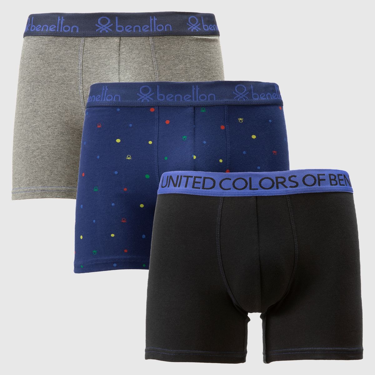 BENETTON - Pack de 3 Boxers Algodón Hombre Benetton