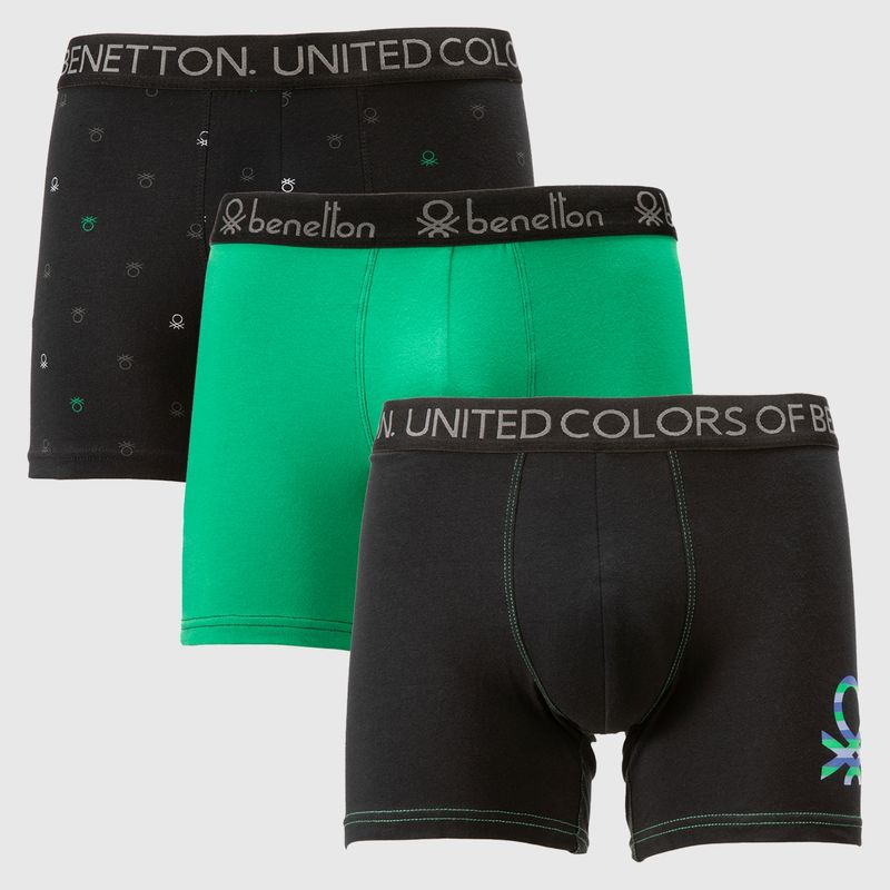 BENETTON - Pack de 3 Boxers Algodón Hombre Benetton