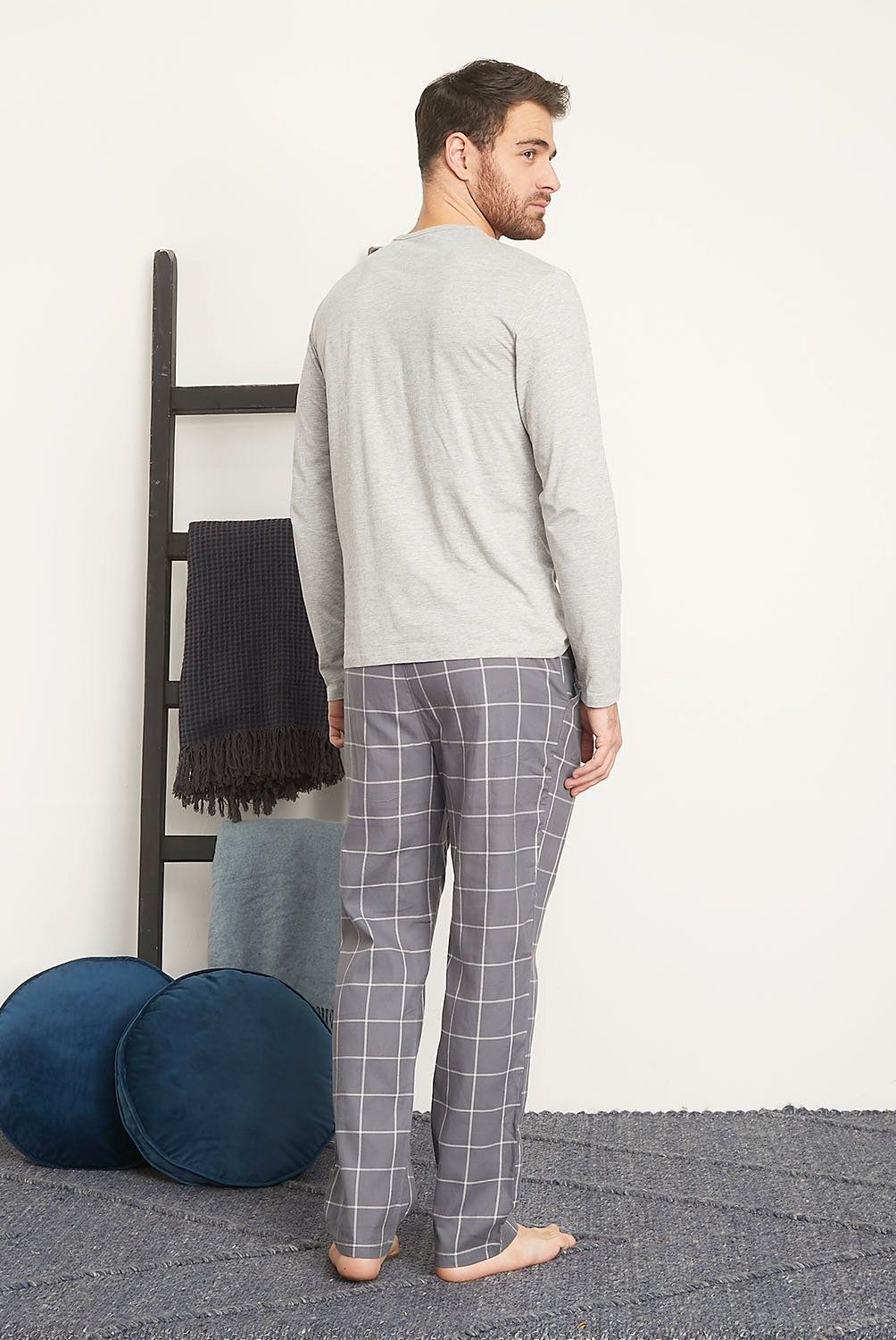 BENETTON - Pijama Largo Algodón Hombre Benetton