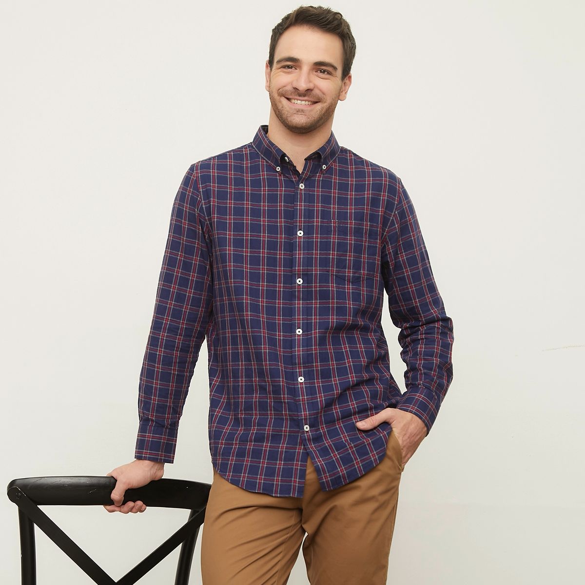 CHRISTIAN LACROIX - Camisa Casual Manga Larga Algodón Hombre Christian Lacroix