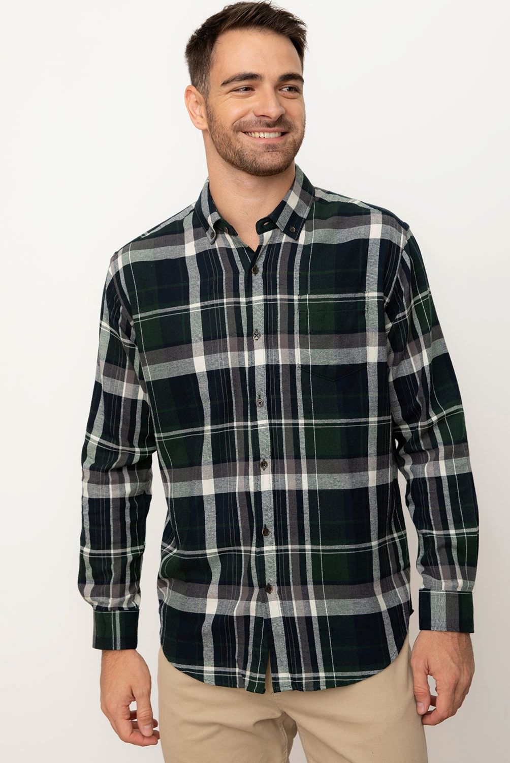 NEWPORT - Camisa Sport Manga Larga Hombre Newport