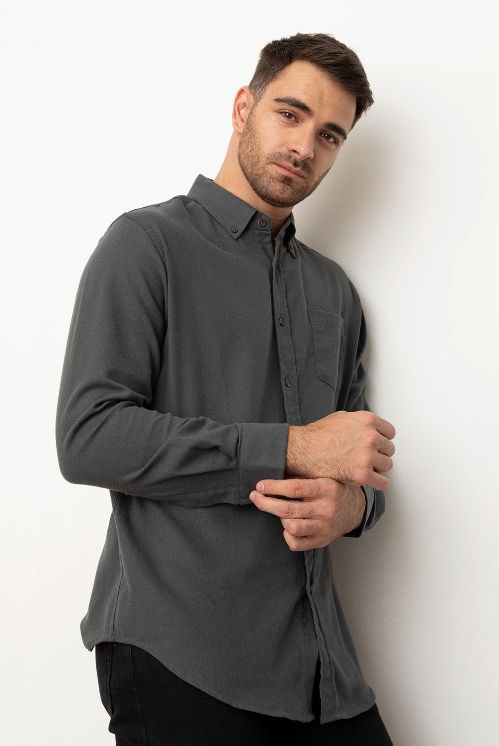 NEWPORT - Camisa Sport Manga Larga Hombre Newport