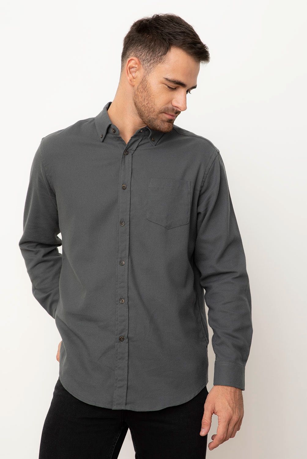 NEWPORT - Camisa Sport Manga Larga Hombre Newport