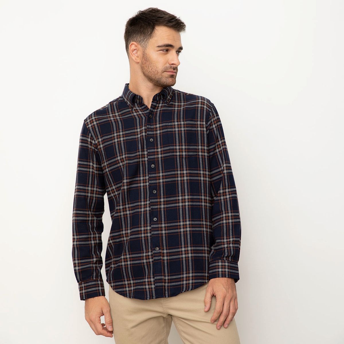 NEWPORT - Camisa Sport Manga Larga Hombre Newport