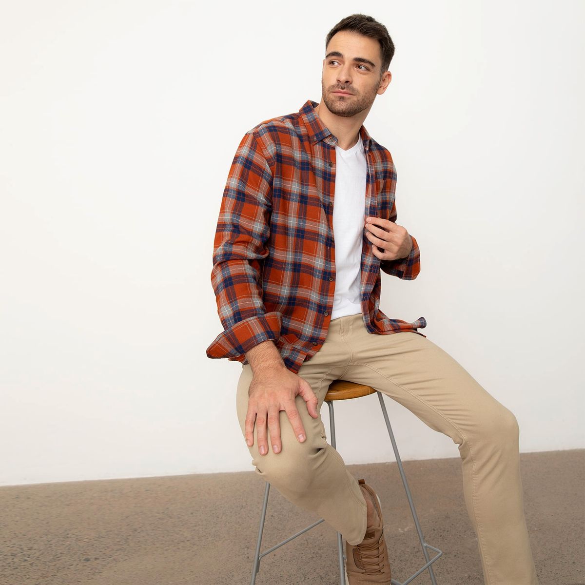 NEWPORT - Camisa Sport Manga Larga Hombre Newport